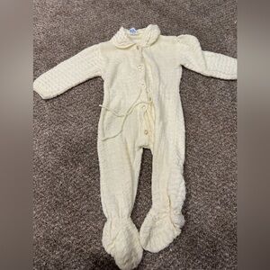 Vintage All Mine baby Sweater Romper Sz 12 Months